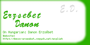 erzsebet danon business card